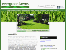 Tablet Screenshot of evergreenlawns.co.uk